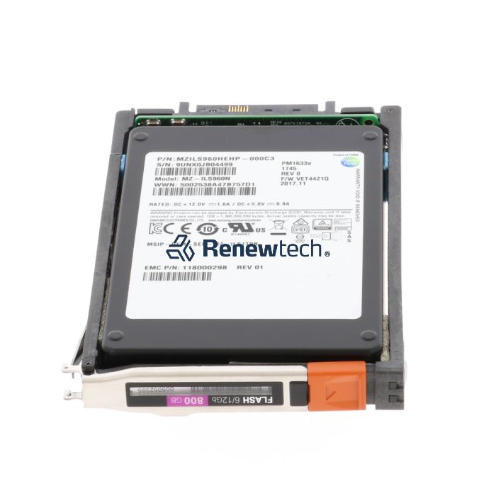 EMC 800gb 2.5in SSD 6/12G SAS UNITY