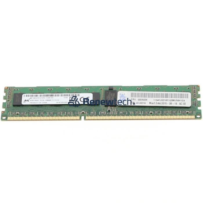 4GB (1x4GB, 1Rx4, 1.35V) PC3L-12800 CL11 ECC DDR3
