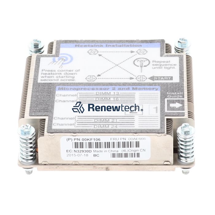 Heatsink, 9532 (x240M5) Front/2nd CPU - Above 120W